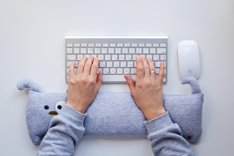 Laptop wrist rest pillow desk Keyboard wrist rest dog high Etsy