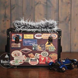 Newborn Digital Background.  Newborn Digital Backdrop.  Baby boy Newborn Prop. Metal Car. Travel Trunk. Wood Background. Instant Download.