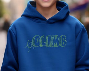 Adult & Youth "Rock Climb" Climbing Bouldering Shirt and Hoodie Unisex