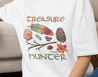 Youth & Adult Treasure Hunter Hiking Camping Nature Unisex Shirt and Hoodie