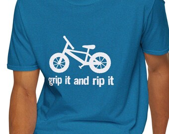 BMX Bike Shirt & Hoodie: Grip It and Rip It Fat Tire Design