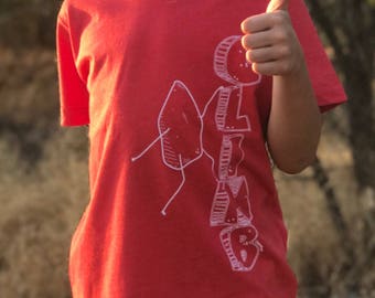 Kids "Rock Climb" Climbing Shirt Cute and Fun Tee for Toddlers, Kids & Youth Unisex Boys and Girls