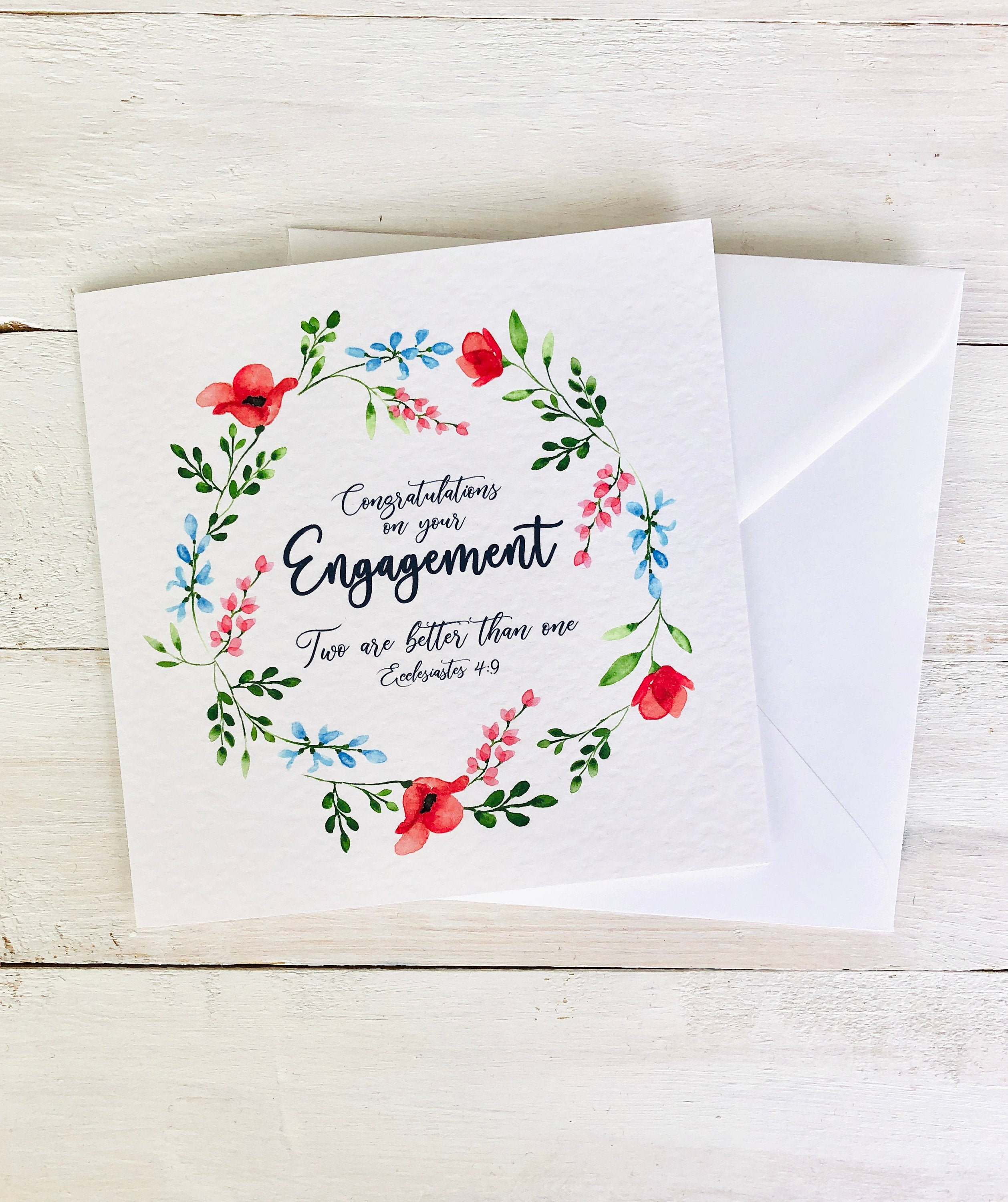 Engagement Card Christian Engagement Card Couples Card Etsy