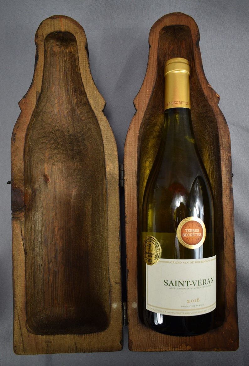 Unusual Carved Wood Wine Bottle Holder Case Medieval Knight Etsy