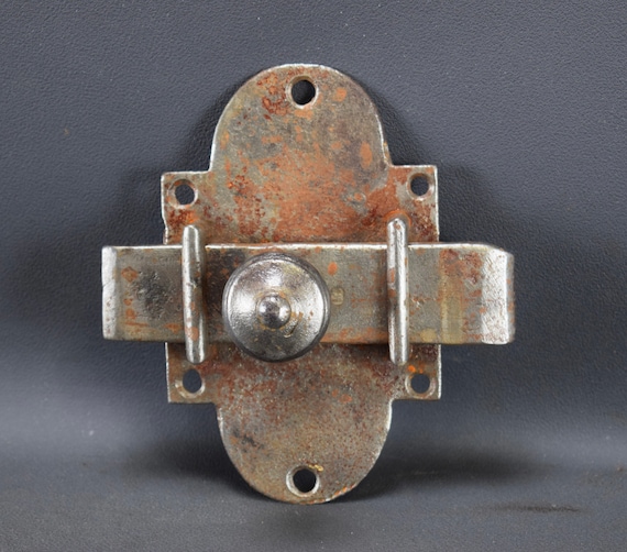 Chiavistello Per Porta Scorrevole, Forgiato A Mano, Per Armadietti, Cancelli, Capannoni, Rustici, Antichi, Mobili In Ferro Battuto, Decorazione Per Credenza, In Metallo Nero - Foto 4