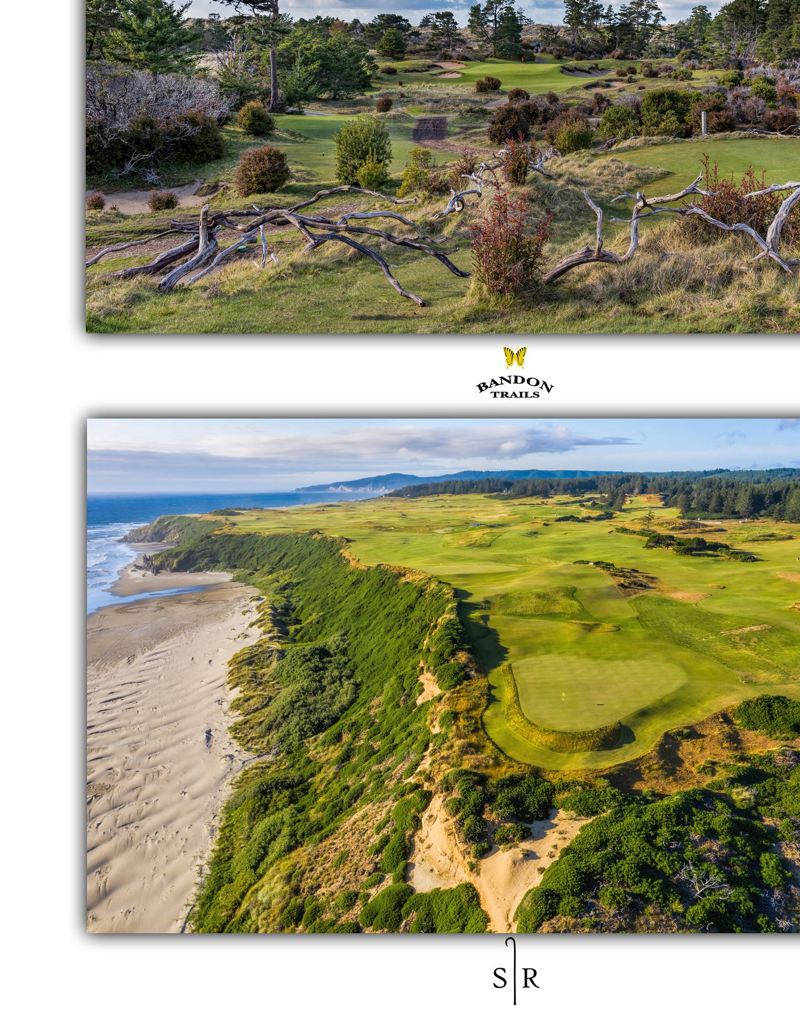 Bandon Dunes Golf Poster Featuring the 5 Courses Fine Art Golf Prints