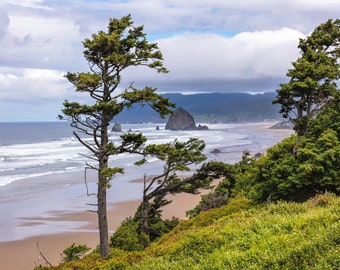 Haystack Rock View - Cannon Beach Fine Art Prints