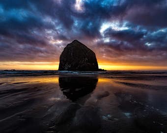 Haystack Glow - Cannon Beach - Fine Art Prints