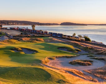 Hole #17, Chambers Bay Golf Course, Fine Art Golf Prints