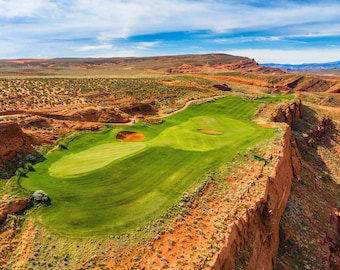 Sand Hollow Golf Course, Hole #13 - v2 - Fine Art Golf Prints