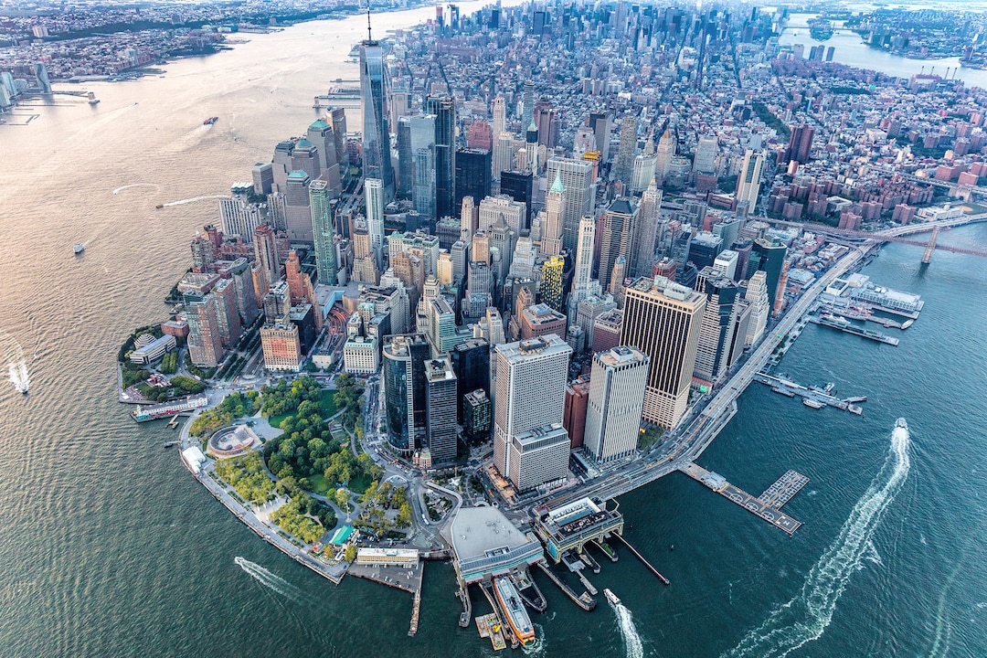 その他 Artbeats New York City Aerials HD Vol 1 Aerial View of Lower Manhattan in New York - Fine Art