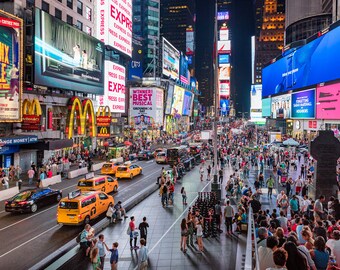 芸術写真 TIMES SQUARE REFLECTION Times Square Reflection, Manhattan, GUILLAUME GAUDET · Art