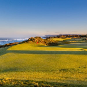 Bandon Dunes Golf Course, Hole #15 - First Light - Fine Art Golf Prints
