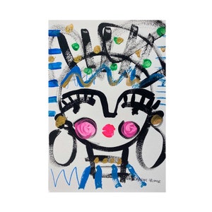Abstract Face Art, Figure Painting