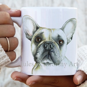 Personalised French Bulldog Mug, Cute Dog Cup, Coffee Mug, Pet Gift, Dog Lover Gift, Frenchie Cup, French Bulldog Mug and Coaster Set,