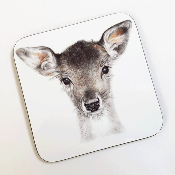 Girafe Coaster Sketch personnalisé en bois idéal cadeau souvenir Tout Nom Imprimé