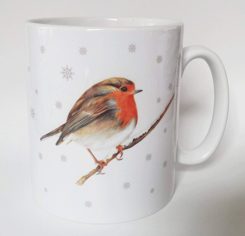 Robin Christmas Mug or Robin Mug & Coaster Gift Set Robin in Etsy