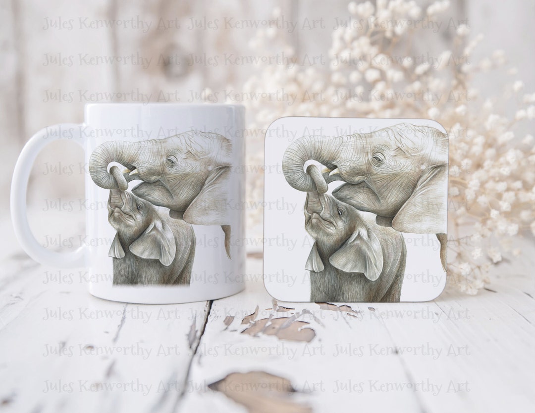 Mug Rigolo éléphant – Cadeau Original Pour Anniversaire Ou Noël