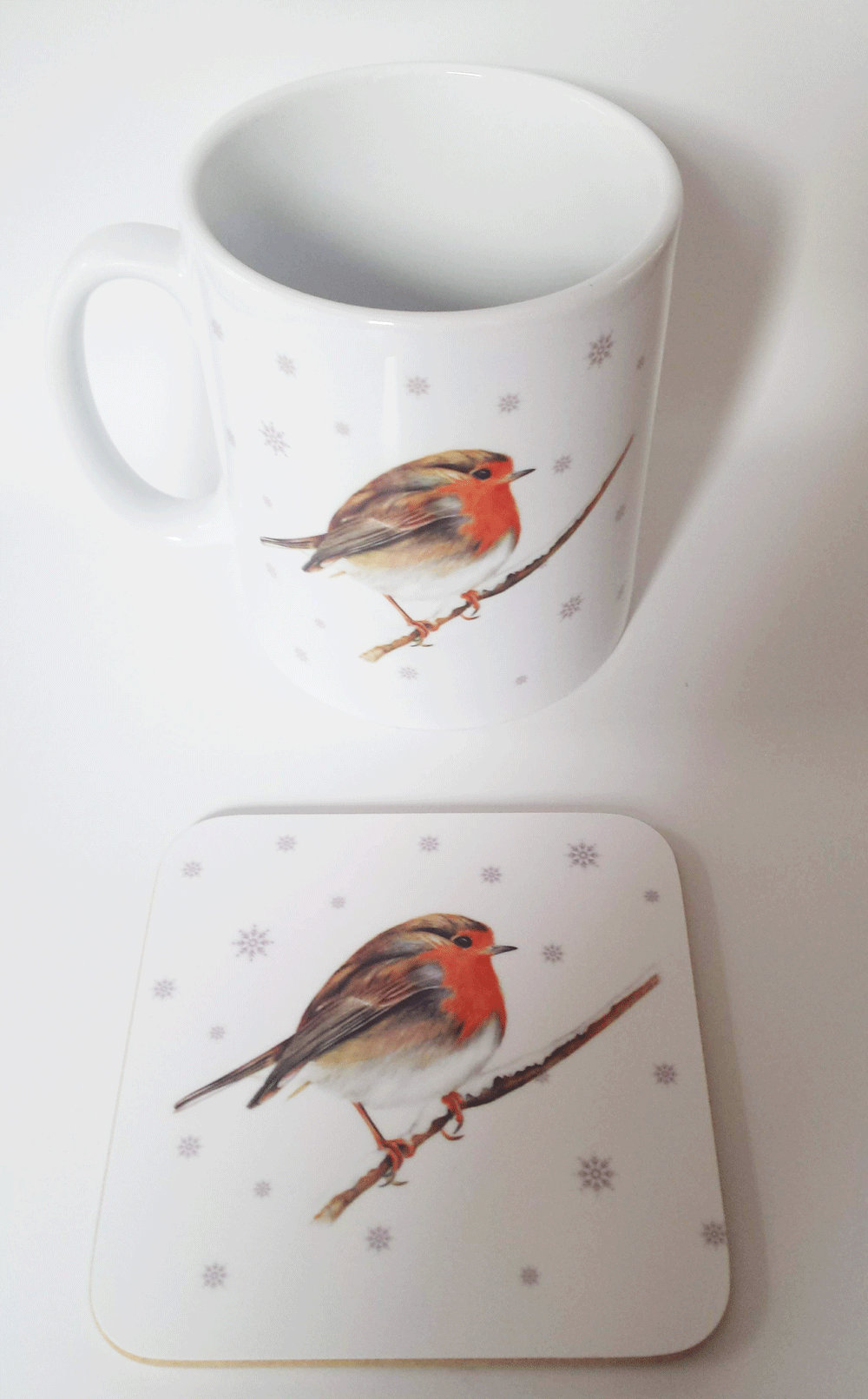 Robin Christmas Mug or Robin Mug & Coaster Gift Set Robin in Etsy UK