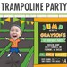 Rockin Jump Party Invitations Customisable Birthday Invites - Etsy
