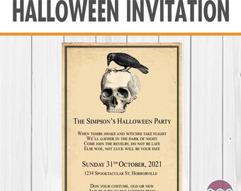 Adults Halloween Party Invitation