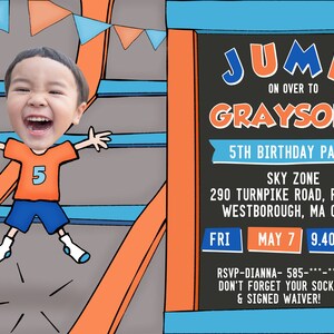 Rockin Jump Party Invitations - Customisable Birthday Invites - Etsy