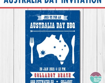 Australia Day BBQ invite - B