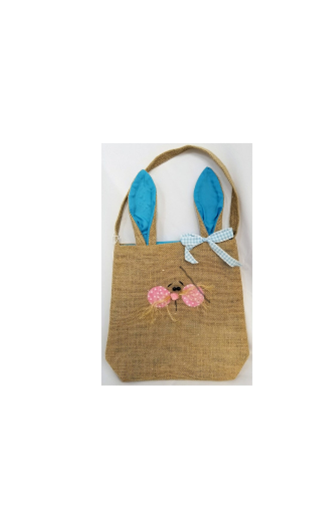 Burlap Bunny Tote Bag, Burlap Bunny Tote, Burlap Bunny Bag, Bunny Tote ...
