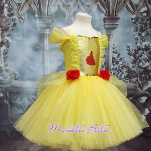Princess Belle style tutu dress