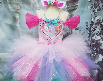 Pinkie pie style MLP my little pony tutu dress