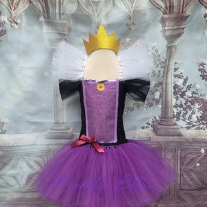 Snow white villain evil queen style tutu dress