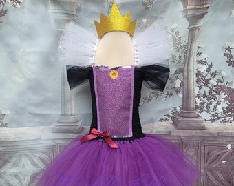 Snow white villain evil queen style tutu dress