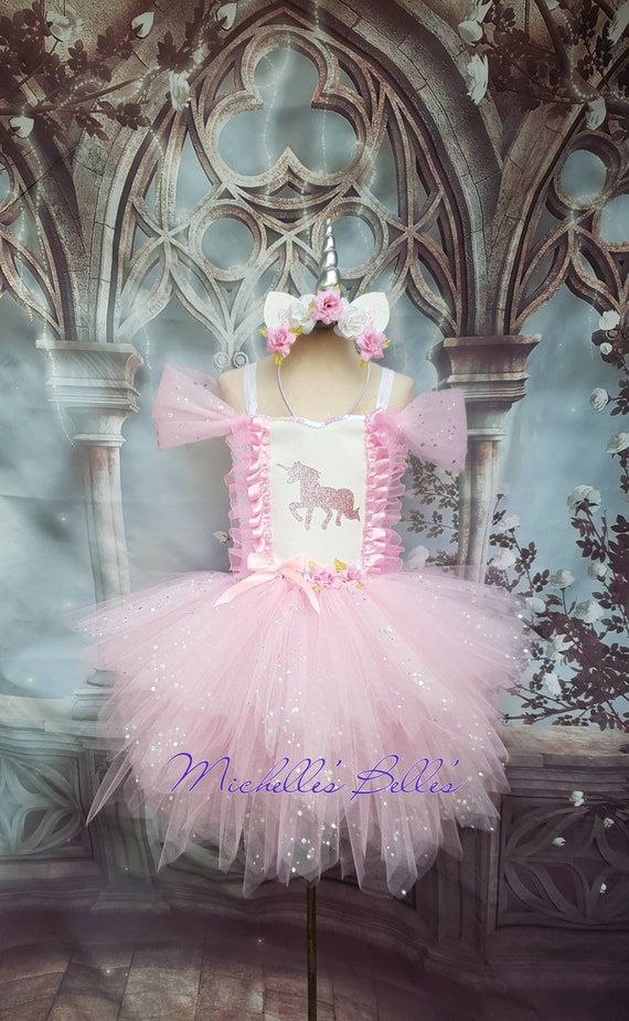 Pink unicorn tutu dress hot sale