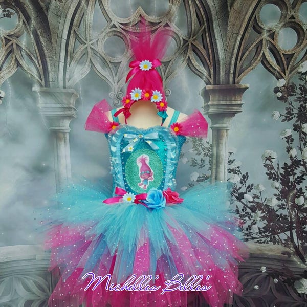 Robe tutu style Poppy Trolls premium