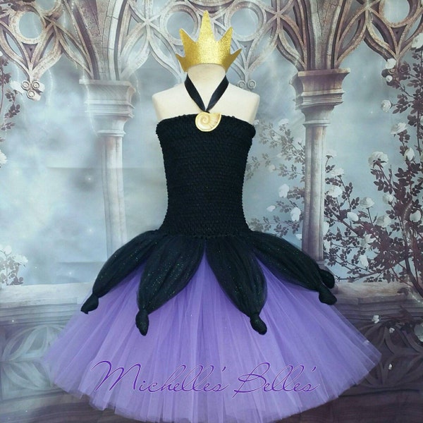 Ursula sea witch from the little mermaid style tutu dress