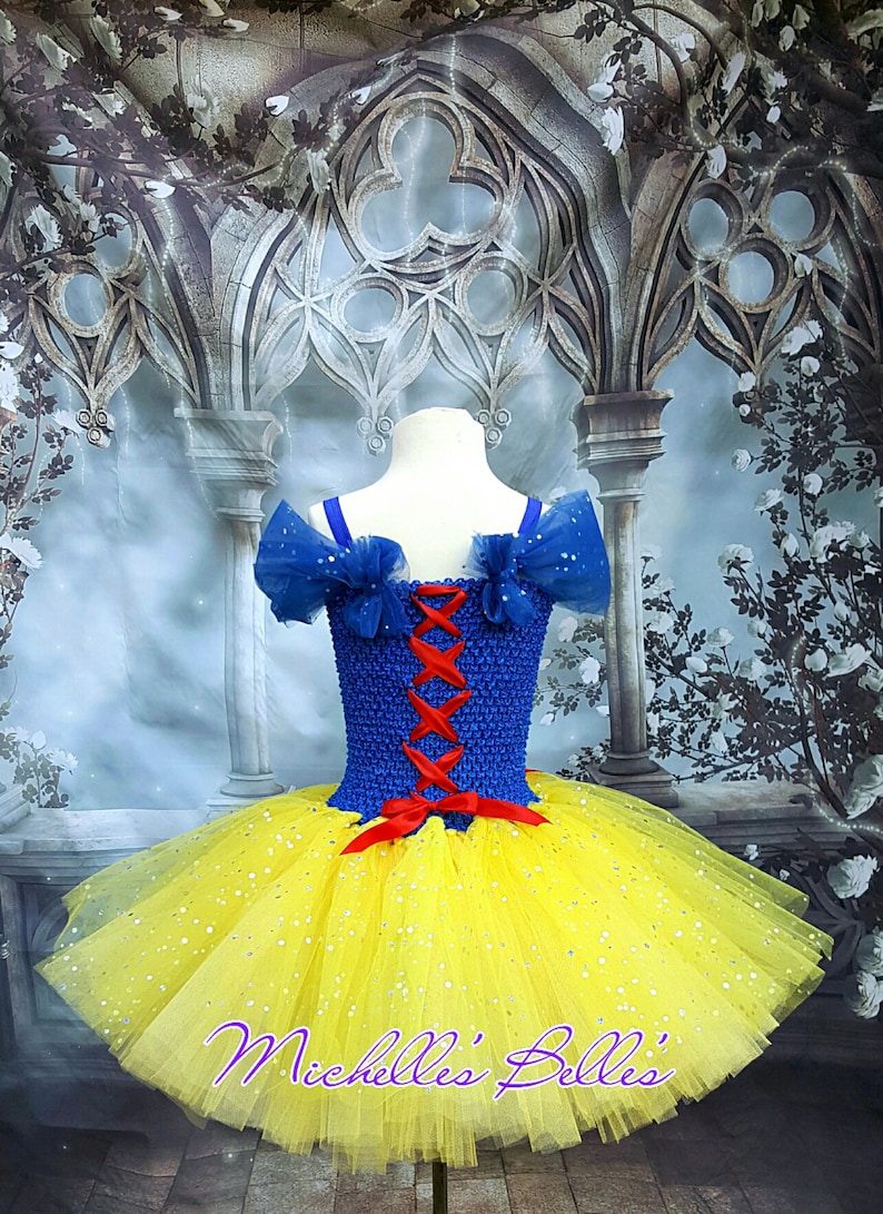 Snow white style tutu dress image 3