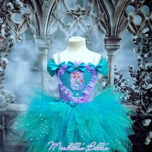 Vestido tutú niña, disfraz infantil, sirenita, disfraz carnaval, regalo  cumpleaños, regalo niña, listo para enviar. -  México