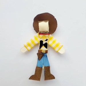 Toy story style Buzz lightyear, woody, Jessie character hair clip set. image 5