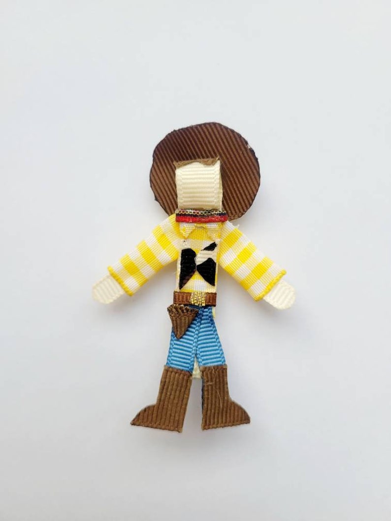 Toy story style Buzz lightyear, woody, Jessie character hair clip set. image 5