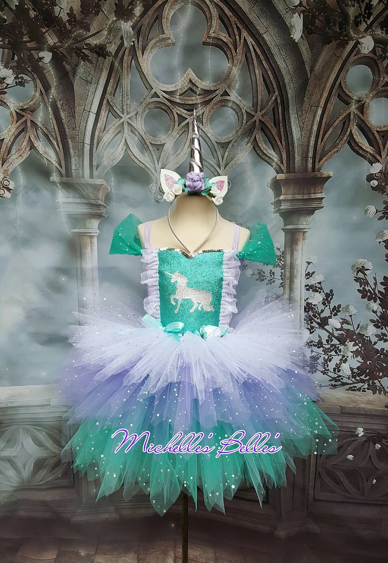 Unicorn tutu dress image 1