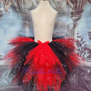 Premium black and red rock chick tutu
