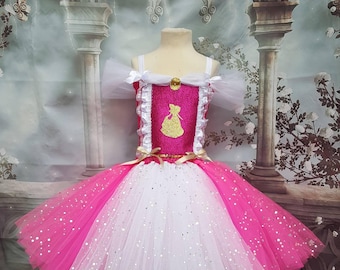 Sleeping Beauty princess Aurora style tutu dress