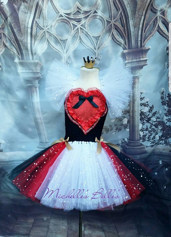 Queen of Hearts Alice in Wonderland Style Tutu Dress - Etsy