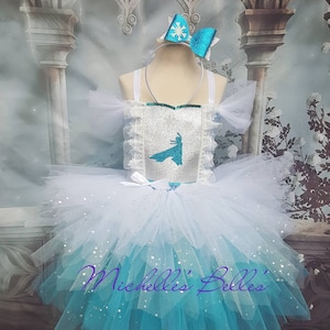 Premium Elsa Frozen style tutu dress