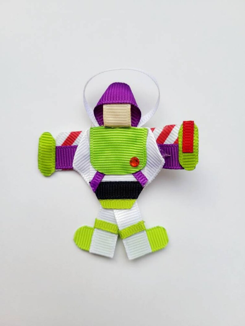 Toy story style Buzz lightyear, woody, Jessie character hair clip set. image 6