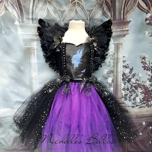 Halloween Tutu Kleid im Maleficent Stil