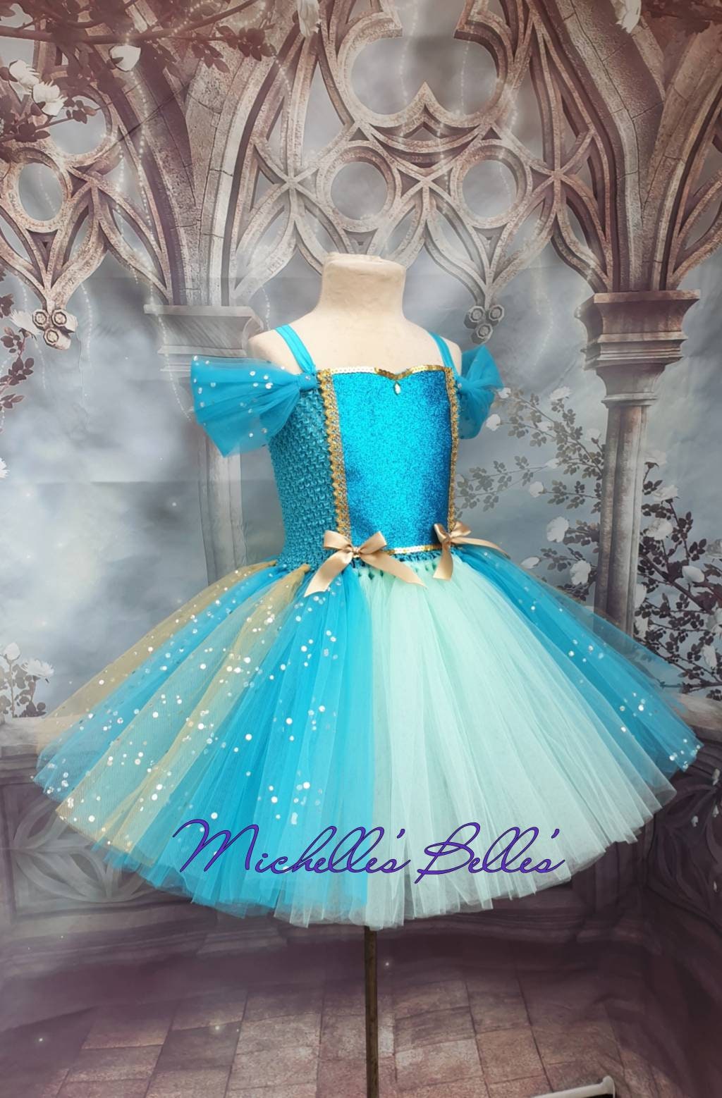 Princess jasmine tutu dress cheap