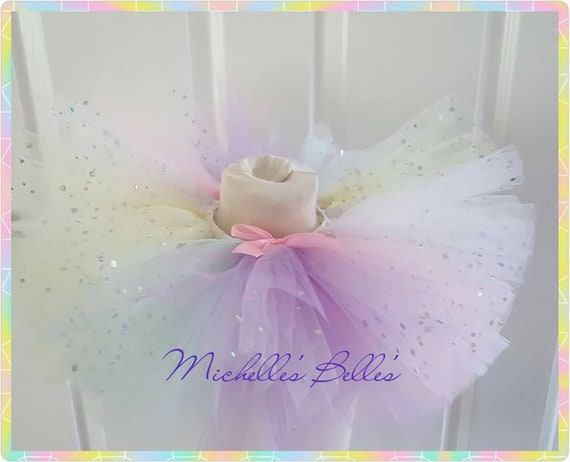 Baby Pastel Rainbow Tutu Skirt Newborn, 1st Birthday, Cake Smash