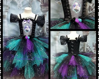 Ursula sea witch style tutu dress from The Little mermaid halloween