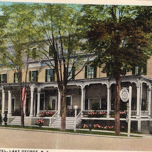 Carte postale vintage du lac George